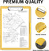 Rimilak Plastic Clipboard with Storage, Yellow, High Capacity Nursing Clipboards with 2 Storage Cases for Work School