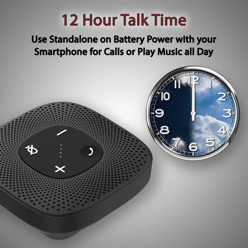 Cyber Acoustics Essential Speakerphone SP-2000, USB and Bluetooth with 360 Degree Noise Cancelling Microphone
