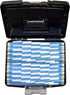 Storex File Storage Box with Translucent Storage Lid, Black, 2-Pack