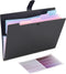 Expanding File Folder - 5 Pocket Cute Folders with Labels - Letter Size Accordion File Organizer for Documents