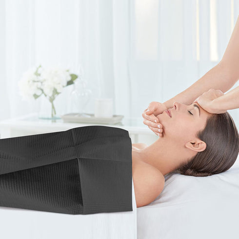 13" 18", 3 60 Annhua Black Dental Bibs Waterproof Patient Disposable Bib x Polyback Towel Ply Tissue Tattoo Paper
