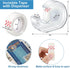 Yahenda 32 Pcs Invisible Tape and Refillable Dispensers, 0.7 x 985 Inches Transparent Tape for Office Home