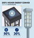 24 Inch IP65 PASAMIC Solar Pathway Lights Outdoor, Tall Solar Landscape Lights, Waterproof Outdoor Lights, Warm White