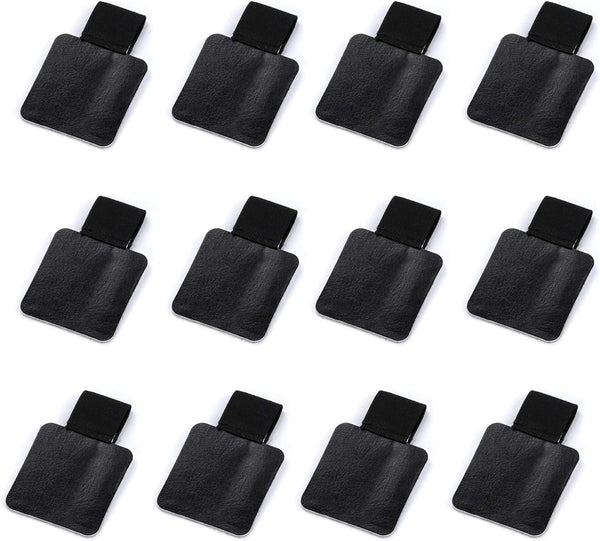 Pen Loop Holder Set, 12 Pack Self-Adhesive Pencil Holder, Elastic Design for Notebooks, Journals, 12 Colors