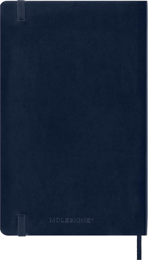 Moleskine Classic Notebook, Soft Cover, Large (5" x 8.25") Dotted, Sapphire Blue, 192 Pages