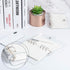 Zonon Clear A6 Binder, Transparent Soft PVC 6 Ring Budget Binder, Snap Button Closure, 4 Pcs