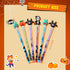 Qilery 24 Pcs Halloween Pencils Bulk, Stackable Pencils with Top Eraser for Kids Halloween Party Supplies