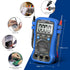Smart Digital Multimeter: AC DC Voltage Current Meter 6000 Count, Auto Range Multi Tester for Electrical Measuring