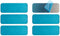 Bairuiin 12 pacs Metal Adhesive Strips for Magnetic Under Cabinet Lights for Stick-on