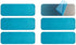 Bairuiin 12 pacs Metal Adhesive Strips for Magnetic Under Cabinet Lights for Stick-on