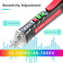 Voice Broadcast Voltage Tester, Non Contact Tester for 12V-1000V/48V-1000V, Efficient Live Wire Finder with LED