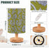 Amooorous Elegant Paisley Floral Silver Olive Green USB Table Lamp Baby Night Light for Hurricane Table Lamps for Girls