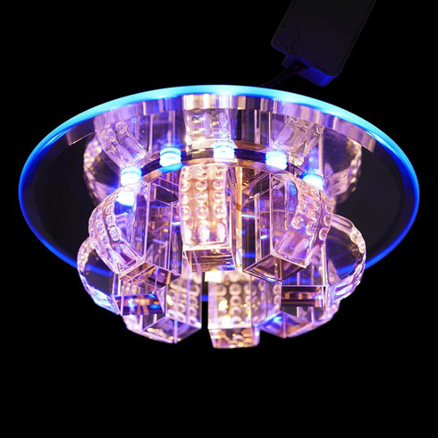 LIYUANJUN 9W Crystal Chandelier, LED Ceiling Lamp Adjustable Light Flush-Mounted Ceiling Fixtue Modern Chandelier
