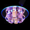 Crystal Ceiling Lamp, 7" Flush Mount Ceiling Light 6500K LED Chandelier Fixtures