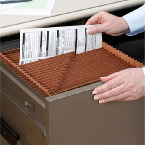 Smead TUFF Expanding File, 21 Pockets, Alphabetic (A-Z), Legal Size, Redrope (70320)