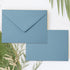 Whaline 50Pcs Dusty Blue A7 Invitation Envelopes Set, V-Flap Gift Card Sleeves for Mailing, 7.3x5.3 Inch