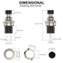 Momentary Push Button Switch, 1A 250V AC SPST Mini Switches with Wire, Normal Closed Black Cap - 10pcs