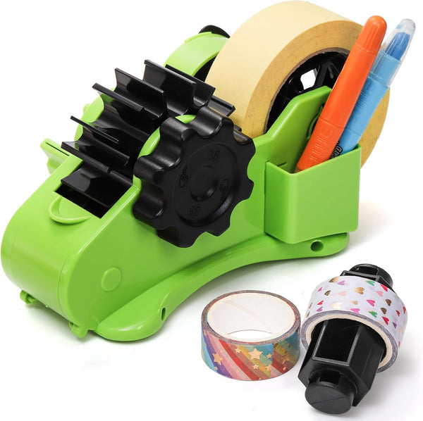 DEAYOU Multi-Roll Heat Tape Dispenser, 1" and 3" Double Reel Cores for Pre-Cut Heat Transfer Tape