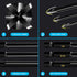 10-Piece Glass Concrete Drill Bit Set, Masonry Bits for Brick, Plastic, Wood, Hex Shank Tungsten Carbide