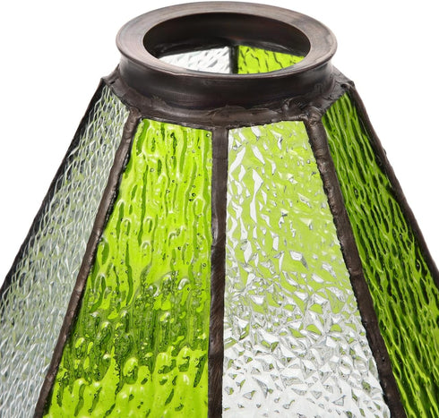 Angoily Vintage Green Glass Lampshade for Pendant Light - Mediterranean Style Replacement Shade for Restaurant Bar Home