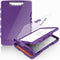 Sooez Original Clipboard with 2 Storage & Pen Holder, Heavy Duty 8.5x11 Clip Boards, Clearview Dry Erase Coach Clipboard