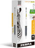 Zebra Pen Sarasa Mark ON Gel Retractable Pen, Fine Point, 0.5mm, Black Ink, 12-Pack