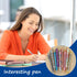 HOTBEST 9 Pcs Funny Seven Days of The Week Pen Set, Fun Ballpoint Pens Describing Mentality, Glitter Pen Set