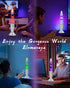 17 13.5" Colors Changing Liquid Motion Lamp with Remote: LED Night Light for Kids Adults - Relaxing Table lamp