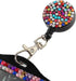 Purely Handmade Fashion Cute Rhinestone Badge Holder + Jeweled Horizontal Business Name ID Card Holder + Bling Crystal