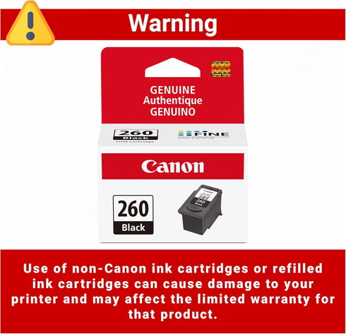 Canon PG-260 TS5320/6420/6420a,TR7020/7020a Genuine Black Ink Cartridge, Compatible