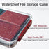 Clear File Storage Box with Lids, A4 Storage Box for 8"x11" Paper, Stackable Magazine File A4 Paper Project Case Bins,