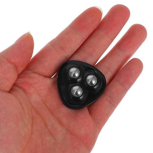 LIFKOME 8Pcs Black Stainless Steel Ball Bearing Universal Stick on Casters Mini Self Adhesive Caster Wheels for Storage