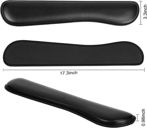 RICHEN Ergonomic PU Leather Keyboard Wrist Rest and Mouse Pad Set with Memory Foam for Computer/Laptop, Comfortable