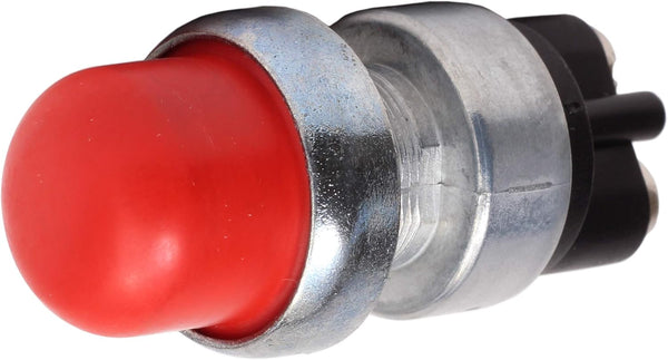 Fastronix Heavy Duty Push Button Momentary Start Switch with Red Neoprene Cap