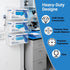 3 -10 3.5 16.4 Triple Glove Box Holder Wall Mount, Compartments Clear Acrylic Rubber Nitrile Gloves Dispenser for Lab