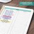 Taja Meeting Notebook for Work Organization, Action Items and Meeting Minutes Planner, Perfect Office Supplies (Green)