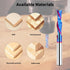 EANOSIC 1/4 inch 1/4 inch Downcut Spiral Router Bits Shank, Cutting Diameter Solid Carbide with Nano Blue Coating CNC
