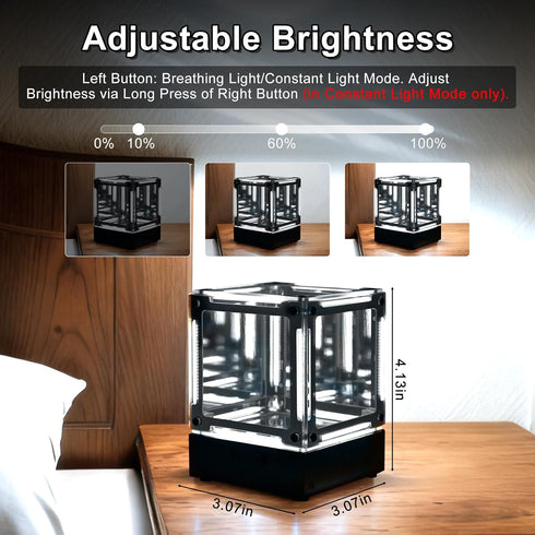 Lumenrix Soldering Project, DIY Night Light Soldering Practice Kit, Adjustable LED Brightness Light Mode Magic Cube