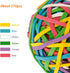 Eagle Rubber Band Ball with 170 Bands Per Ball in Assorted Colour for Crafting and Organizing