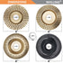 4PCS Wood Carving Disc Set for 4" or 4 1/2" Angle Grinder with 5/8" Arbor, Grinding Wheel Shaping Disc for Wood Cutting, Wood Shaping Carving Disc, Woodworking Angle Grinder Attachment