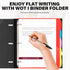 WOT I Telescoping Project Organizer, Refillable 3 Ring Binder Pocket Folder, Black with Custom Cover