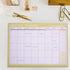 Phyxin Undated Monthly Planner - 54 Sheets Blank Calendar with Memo, 11.2"x8.3" Monthly Calendar Planner, Blue