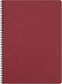 Clairefontaine 'Age Bag' A4 Wirebound Notebook, Lined, 100 Pages - Red