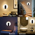 Gusweet 2000mAh Battery Operated Motion Sensor Night Lights, Rechargeable Wall Sconces Stick-on Wall Lights Wireless
