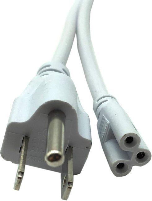 T5 T8 LED Wire Connector Power Cord with On/Off Plug for Integrated LED Light Fixture, 1.5M/5Ft Extension Cable