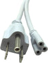 T5 T8 LED Wire Connector Power Cord with On/Off Plug for Integrated LED Light Fixture, 1.5M/5Ft Extension Cable