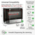 Commercial 10.8" 3.5" 8" interhasa! Paper Towel Dispenser Wall Mount - ADA Compliant Multifold Trifold & C-Fold Hand