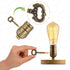 2 Pack Lamp Turn Knob Replacement Switch Knobs with Extensions, On/Off Lamp Socket Key Switch for Bronze Lamps
