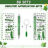 Sayglossy 50 Set Employee Appreciation Gifts Bulk Christmas Pickle Keychain for Coworker with Thank You Cards Fancy