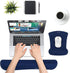 MOSISO Ergonomic Wrist Rest Support for Mouse Pad & Keyboard Set, Navy Blue Non-Slip Base Cushion for Home/Office